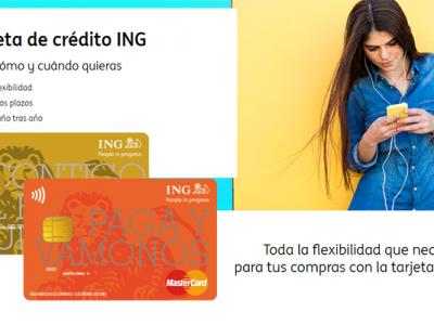 Beneficios con tarjeta de crédito ING